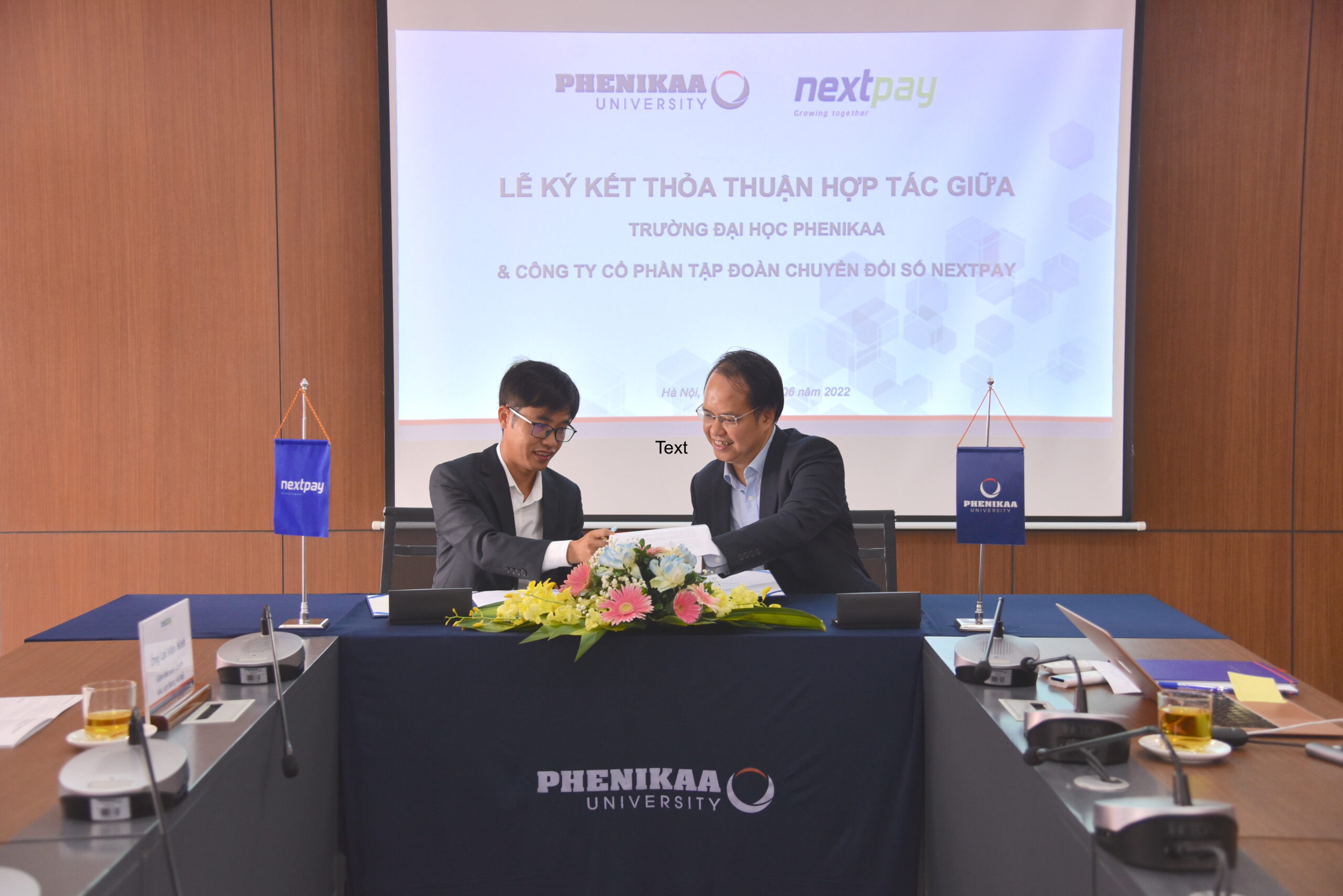 Sáng 16/6/2022, Lễ ký kết hợp tác giữa NextPay và trường Đại học Phenikaa diễn ra thành công rực rỡ.